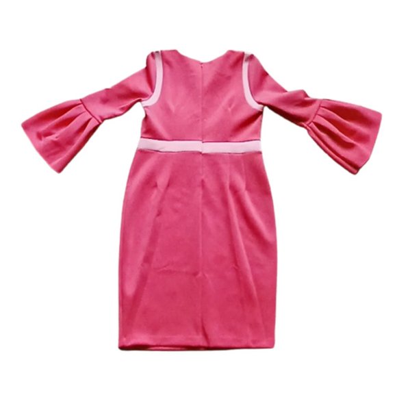 ELOQUII Flare Sleeve Scuba Dress - Picture 3 of 6